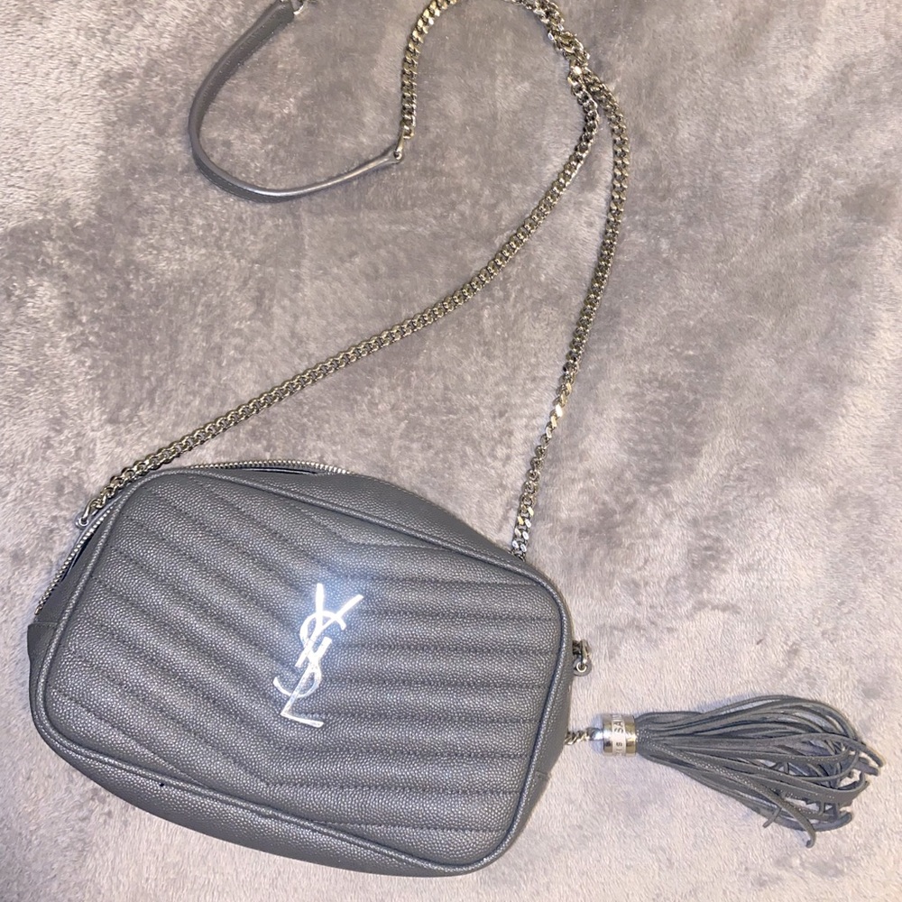 Authentic LOU MINI BAG IN QUILTED GRAIN DE POUDRE EMBOSSED LEATHER (no dustbag)